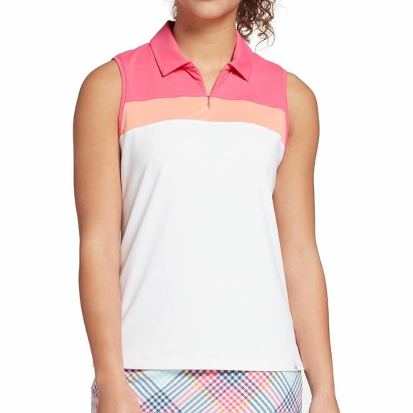 Lady Hagen Tops - Lady Hagen Tropic Hydrodri Polo Sleeveless Women's Golf Tennis Sport WGH11312